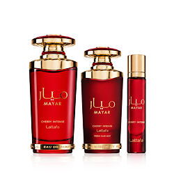 Lattafa Mayar Cherry Intense EDP 100 ml + EDP MINI 12 ml + Vlasová mlha 50 ml UNISEX