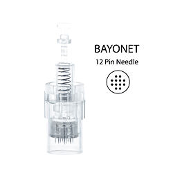 BBmessopen náhradní sterilní hlavice k Electric Microneedling Pen 12 jehel (vnitřní závit) 10 ks