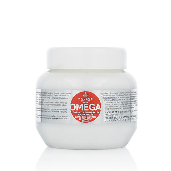 Kallos Omega Rich Repair Hair Mask With Omega-6 Complex And Macadamia Oil 275 ml