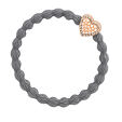 By Eloise London Rose Gold Bling Heart - Storm Grey